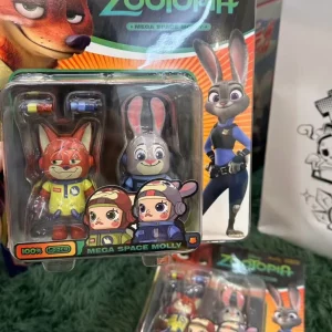 POP MART MEGA SPACE MOLLY vs DISNEY ZOOTOPIA 100% - mint new in box